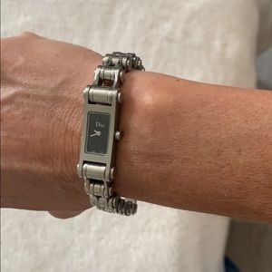 Authentic Christina Dior bike chain watch